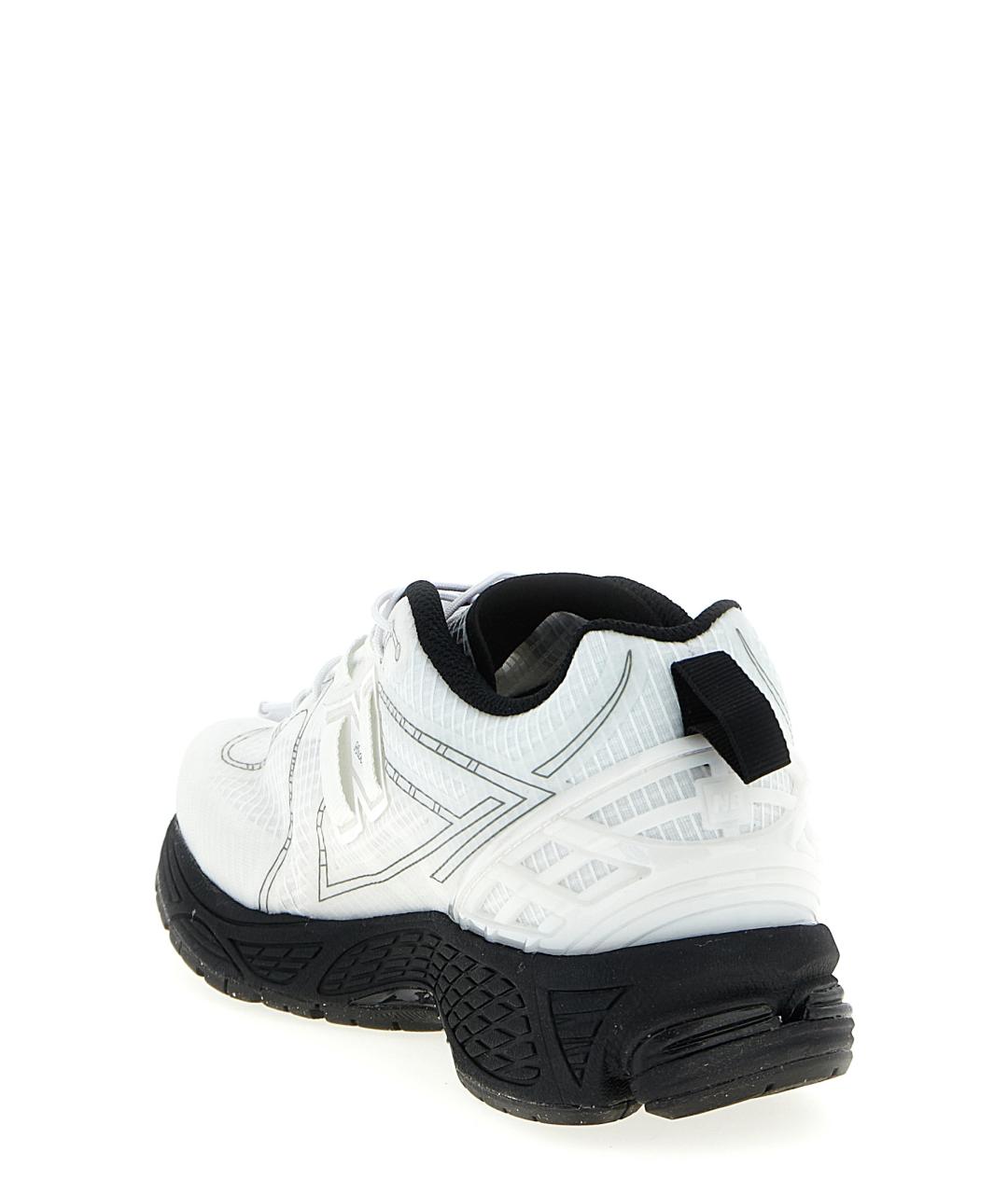 NEW BALANCE Белые синтетические низкие кроссовки / кеды, фото 3