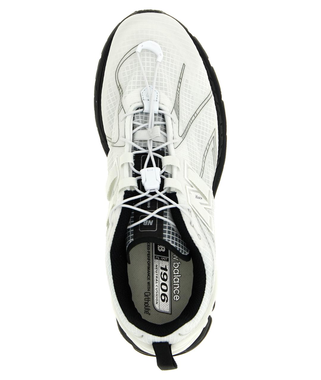 NEW BALANCE Белые синтетические низкие кроссовки / кеды, фото 4