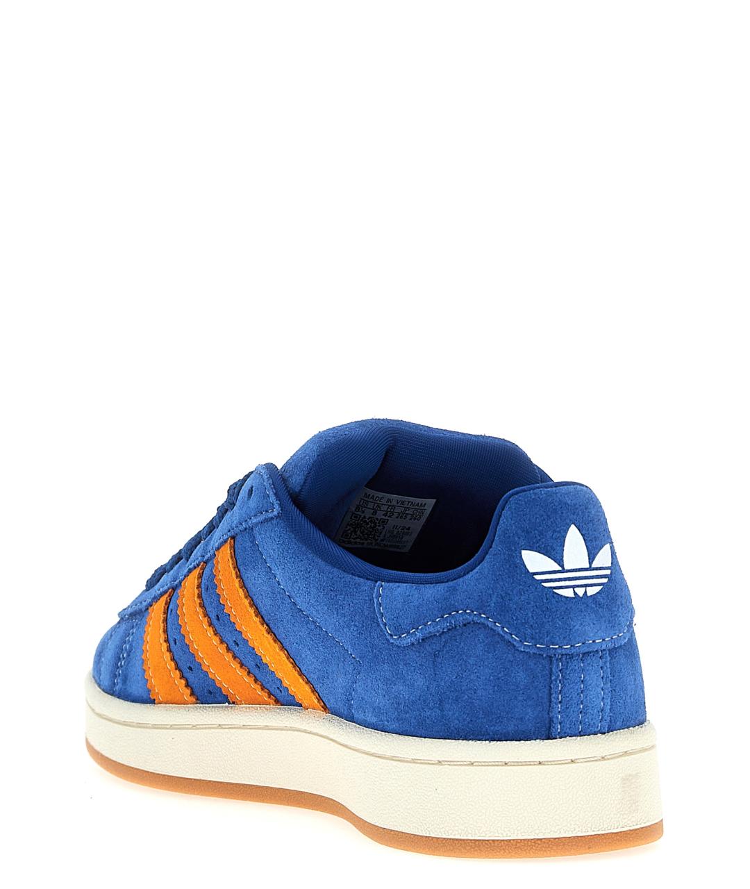 ADIDAS Синие замшевые низкие кроссовки / кеды, фото 3