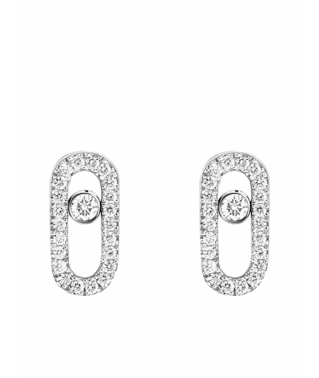 MESSIKA Серебряные серьги из белого золота, фото 1