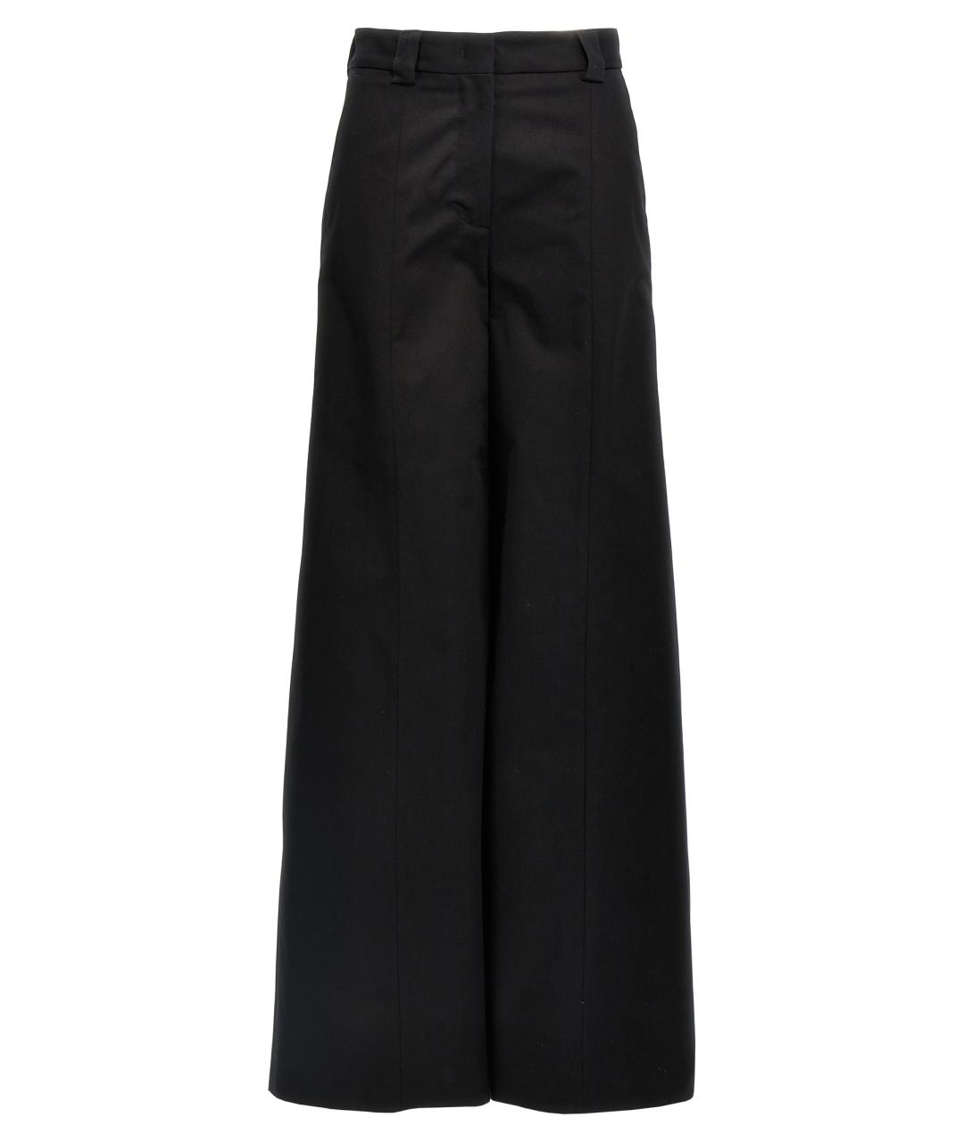 THELATEST Черные хлопковые прямые брюки, фото 1