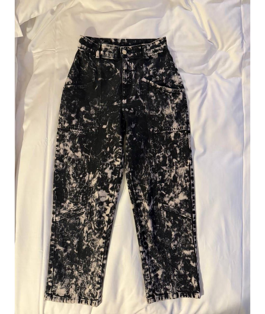 STELLA MCCARTNEY Черные хлопковые прямые джинсы, фото 8