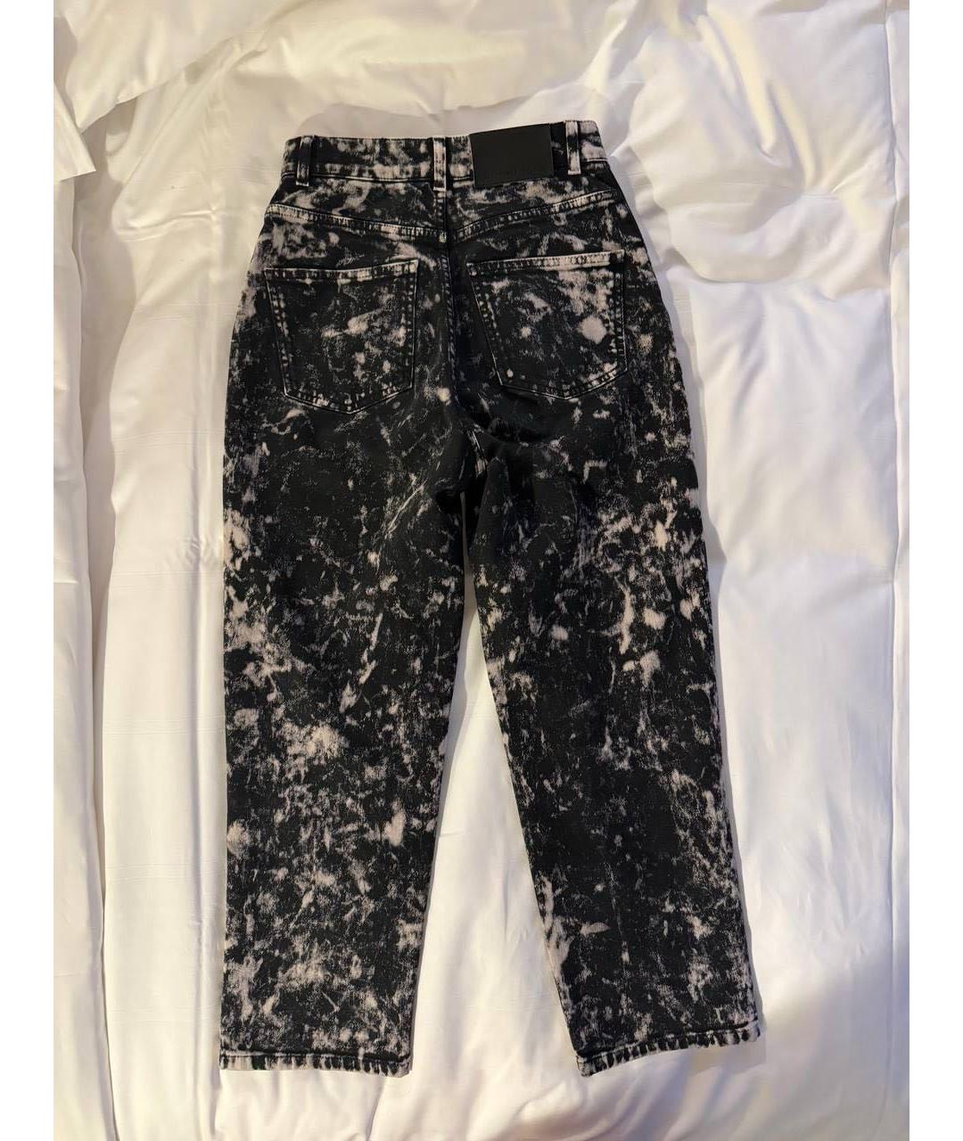 STELLA MCCARTNEY Черные хлопковые прямые джинсы, фото 2