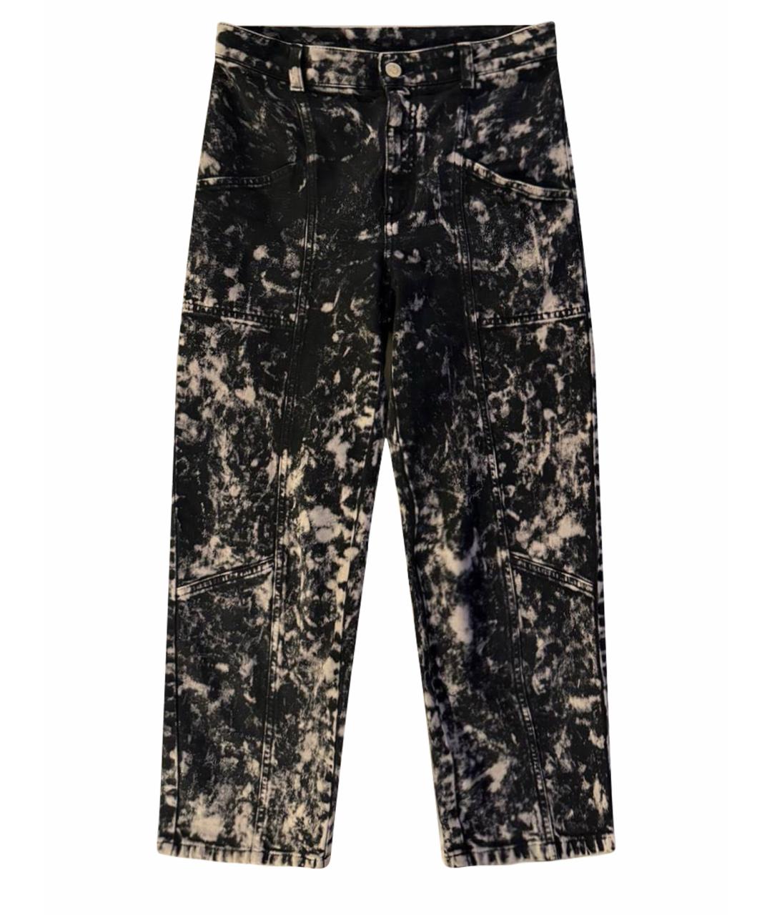 STELLA MCCARTNEY Черные хлопковые прямые джинсы, фото 1