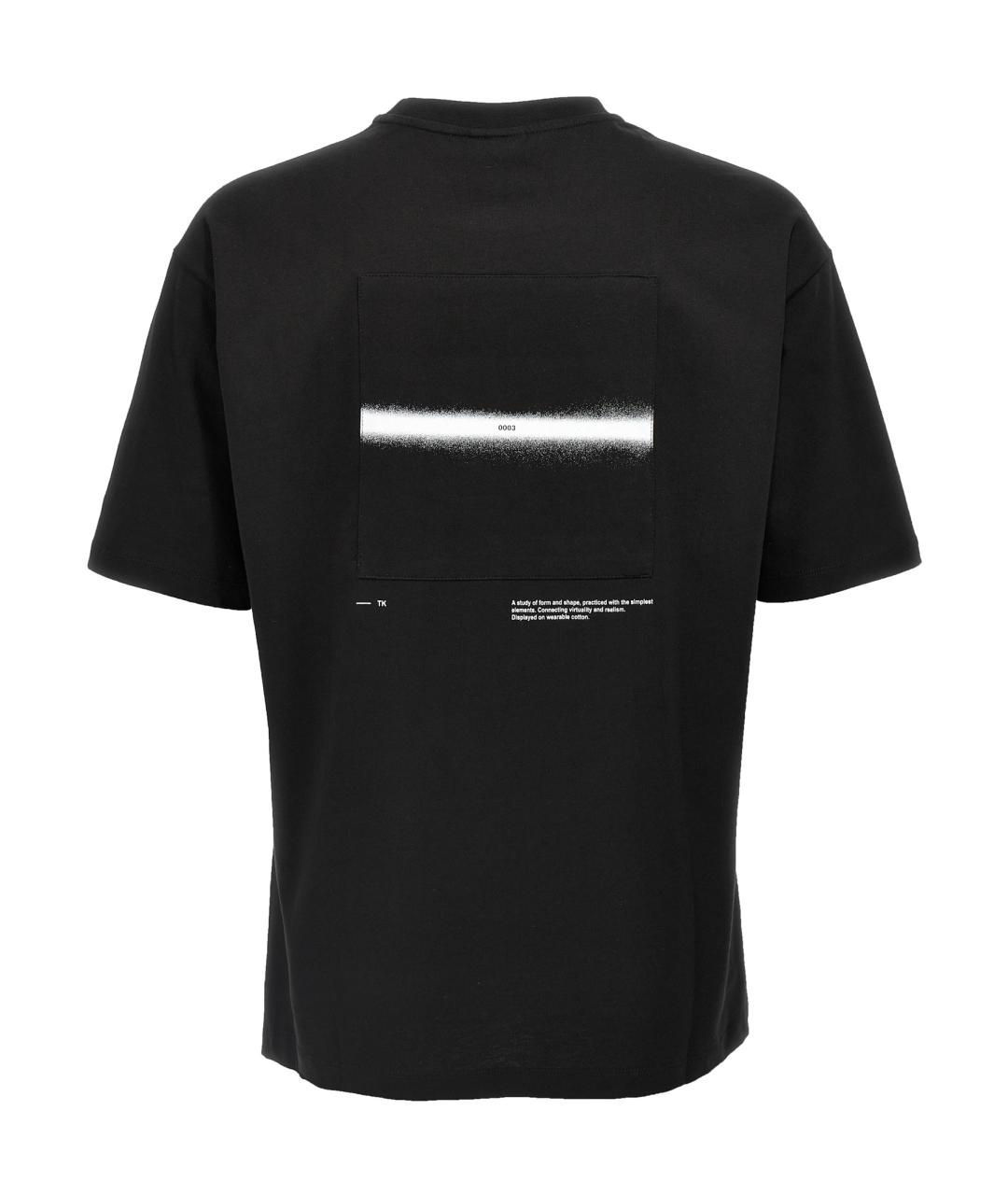 THOM KROM Черная хлопковая футболка, фото 2