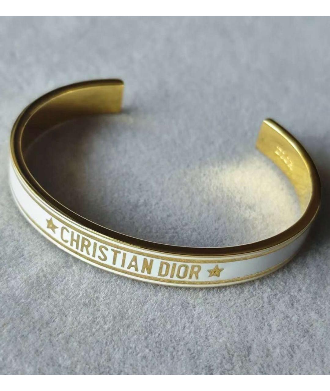 CHRISTIAN DIOR Золотой латунный браслет, фото 4