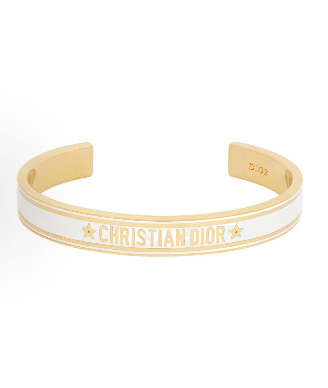 CHRISTIAN DIOR Золотой латунный браслет, фото 6