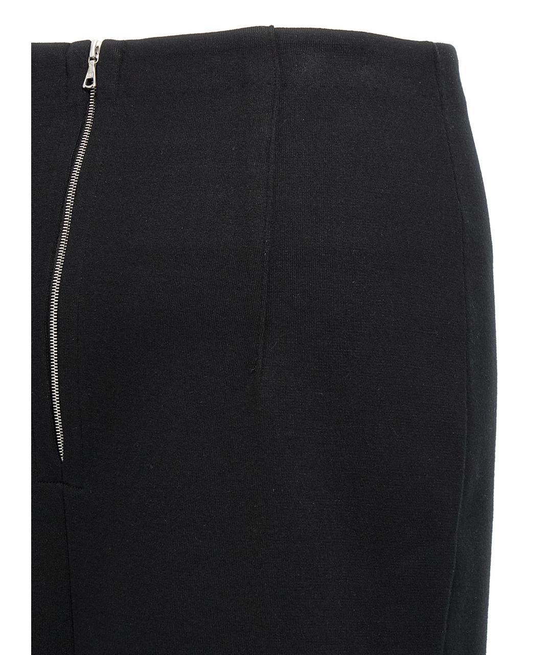 AURALEE Черная хлопковая юбка миди, фото 4