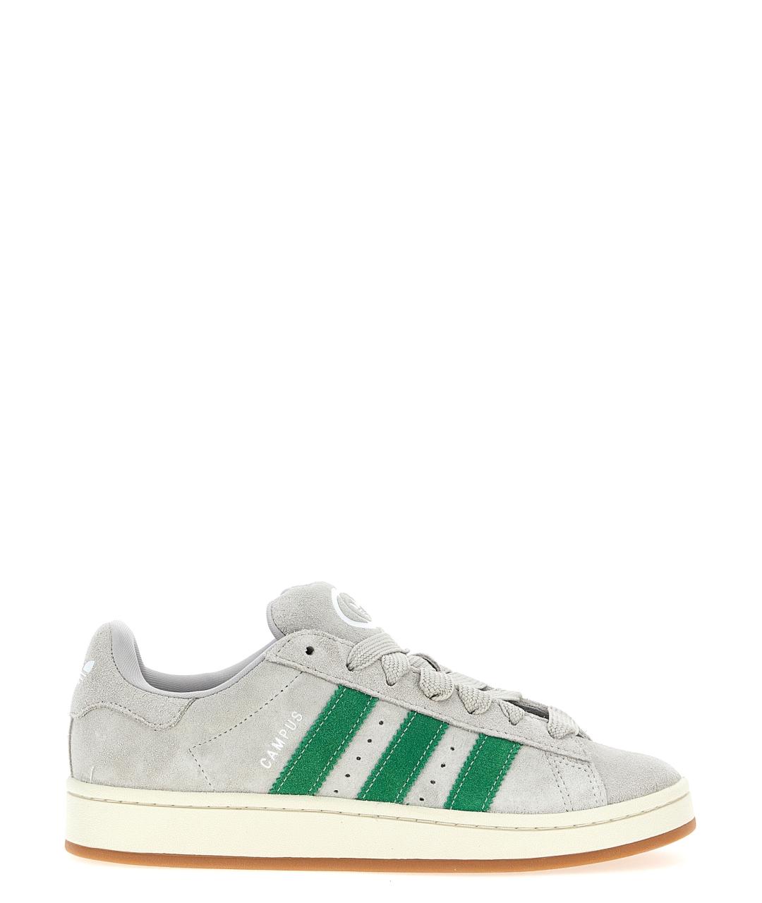 ADIDAS Серые замшевые низкие кроссовки / кеды, фото 1