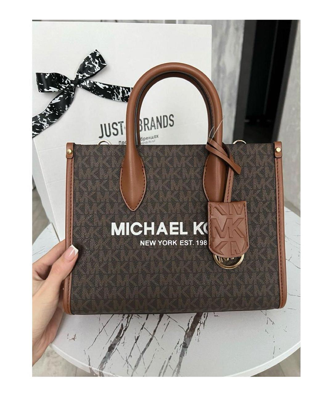 MICHAEL KORS Коричневая сумка тоут, фото 4