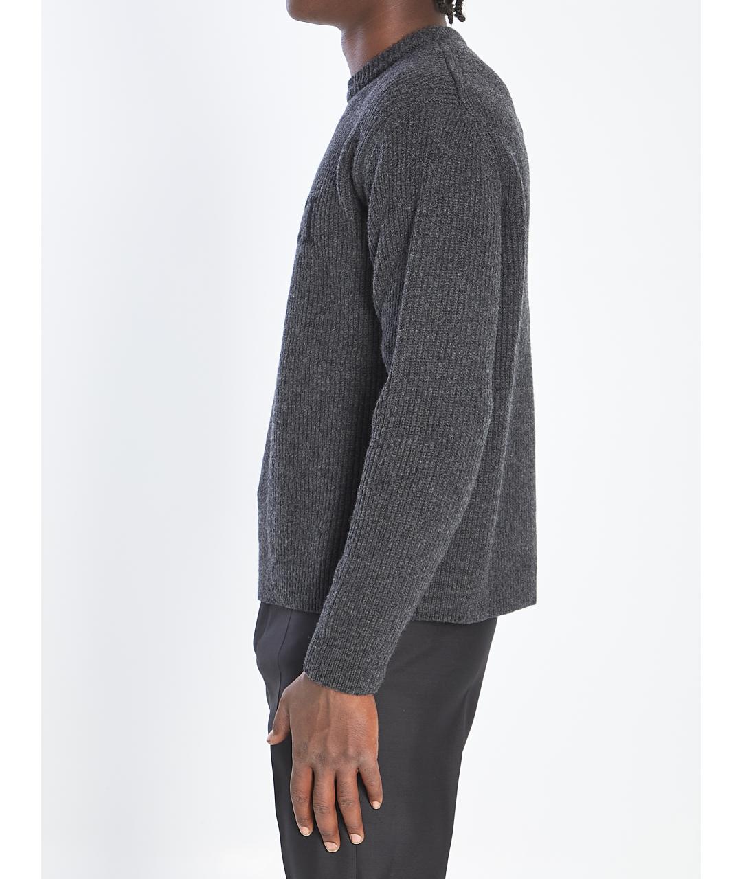 GUCCI Антрацитовый шерстяной джемпер / свитер, фото 4