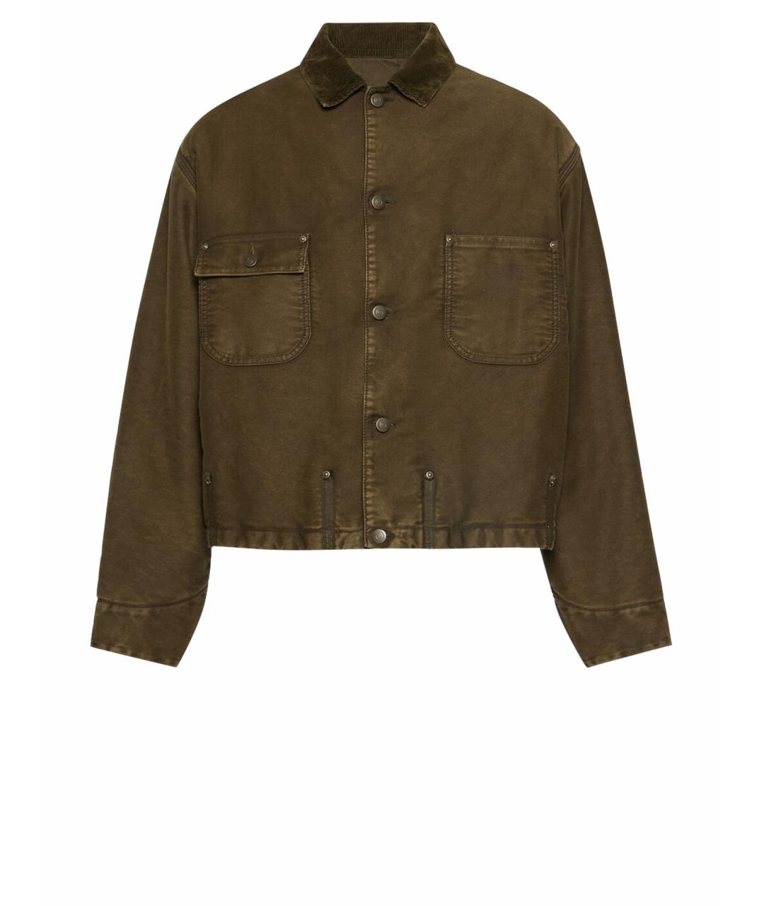 MAISON MARGIELA Хаки хлопковая куртка, фото 1