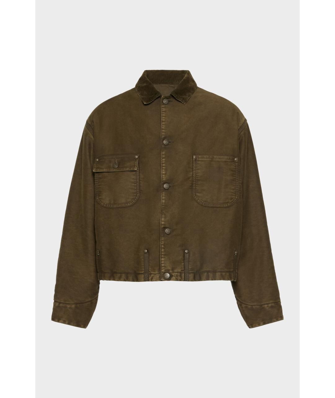 MAISON MARGIELA Хаки хлопковая куртка, фото 6