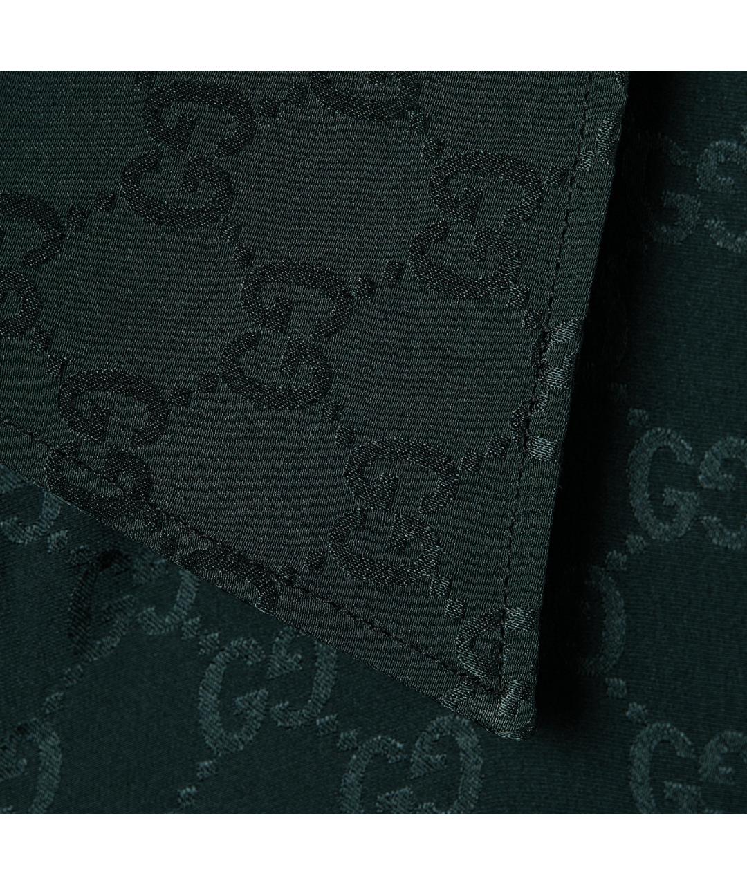 GUCCI Зеленая шелковая кэжуал рубашка, фото 5