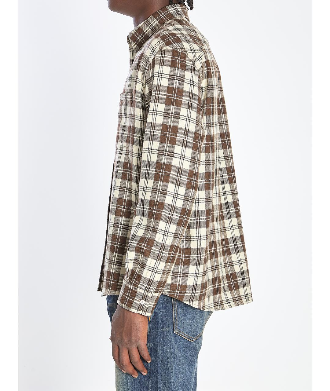 CELINE Бежевая шерстяная кэжуал рубашка, фото 4