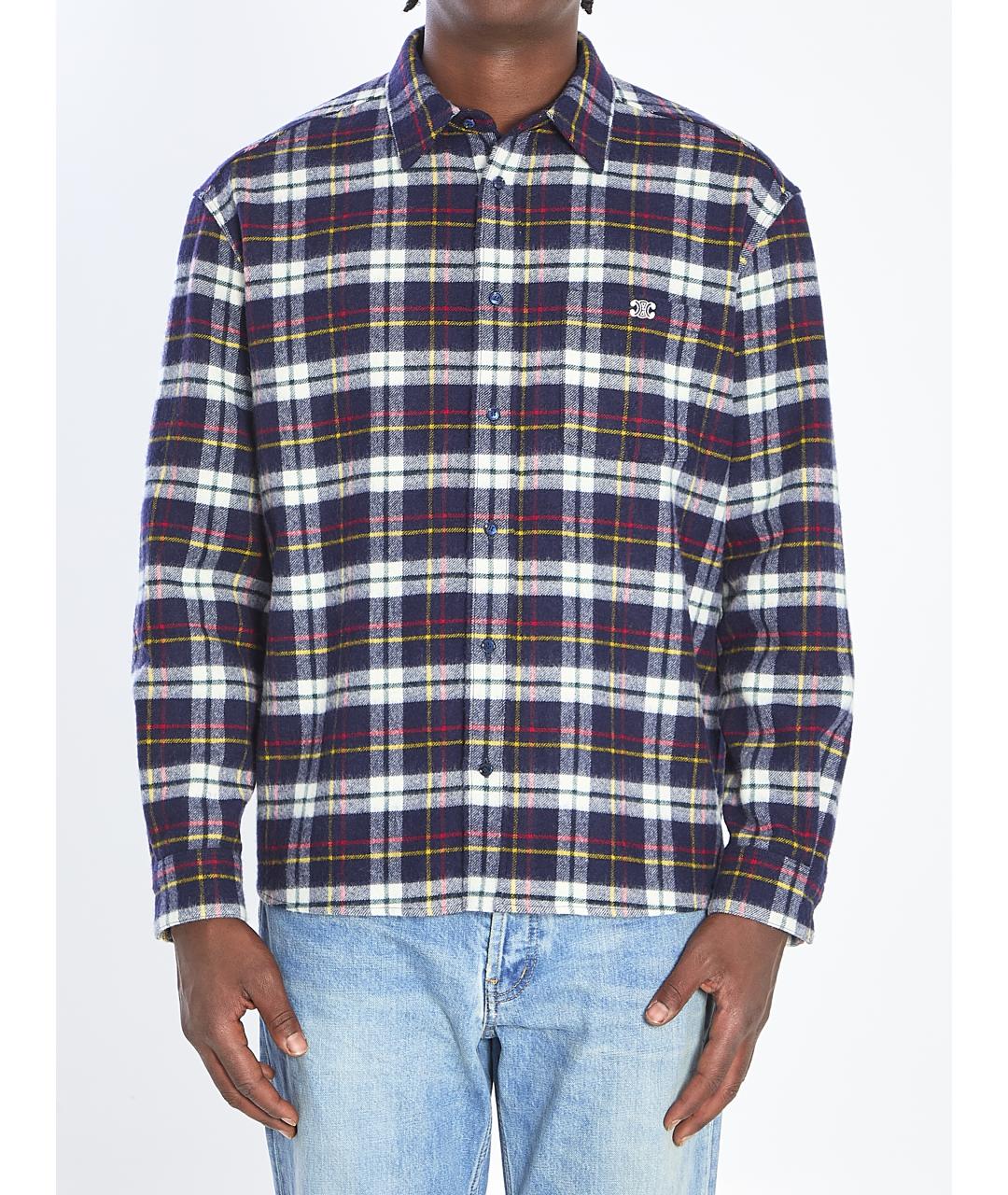 CELINE Мульти шерстяная кэжуал рубашка, фото 2