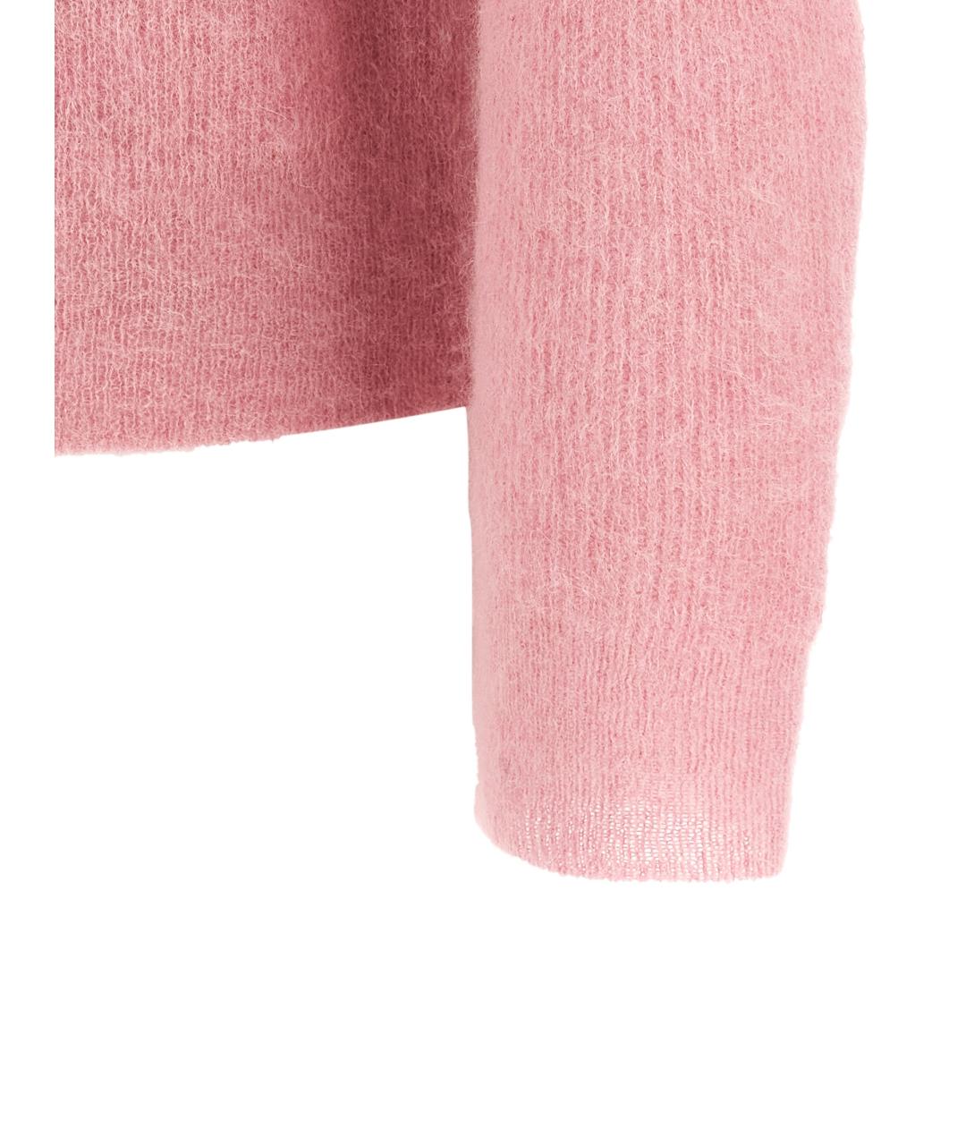 AURALEE Розовое поло с длинным рукавом, фото 3