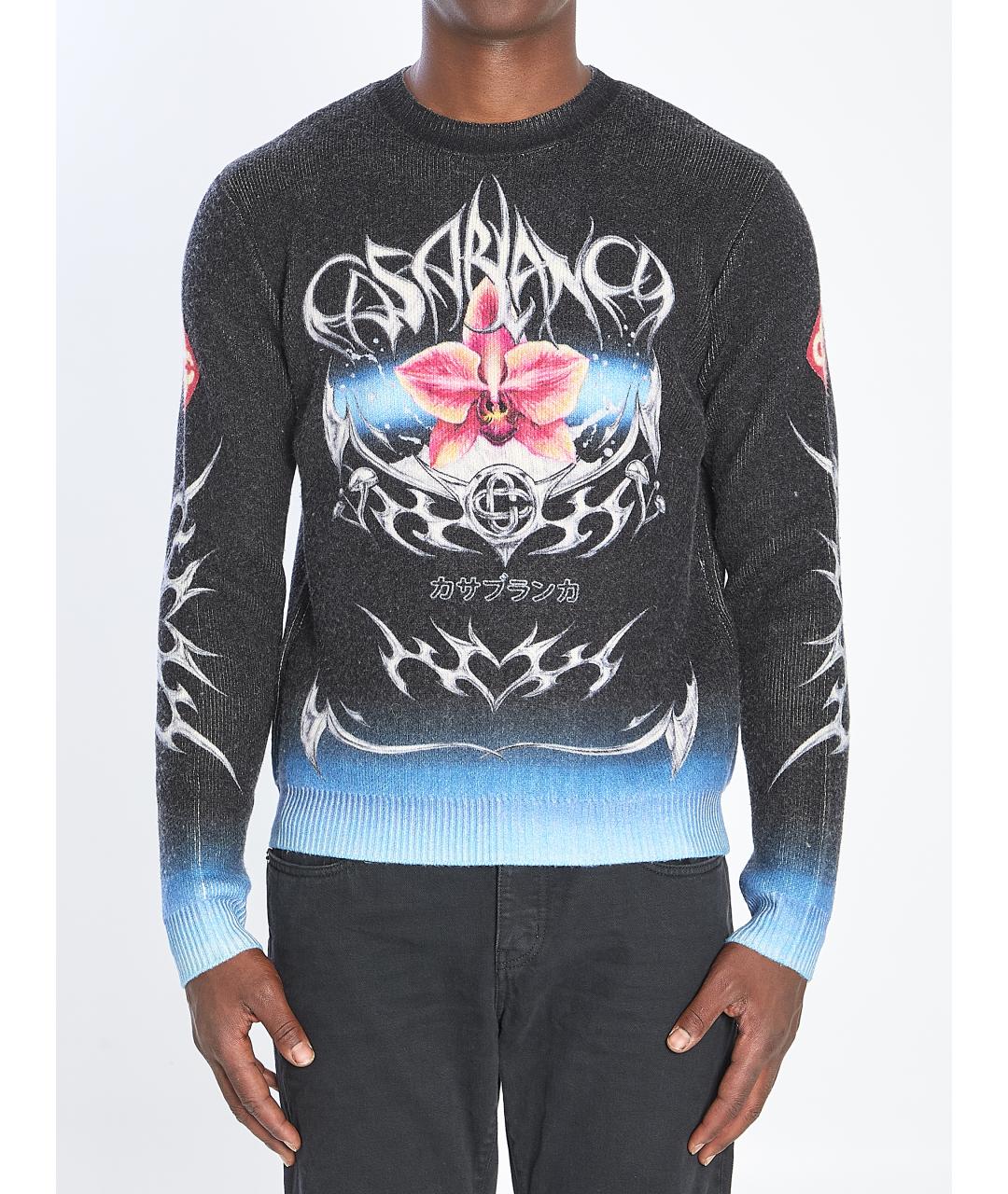 CASABLANCA Серый шерстяной джемпер / свитер, фото 2