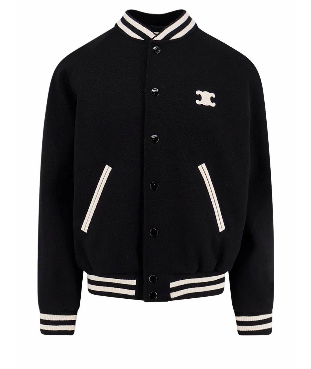 CELINE Черная шерстяная куртка, фото 1