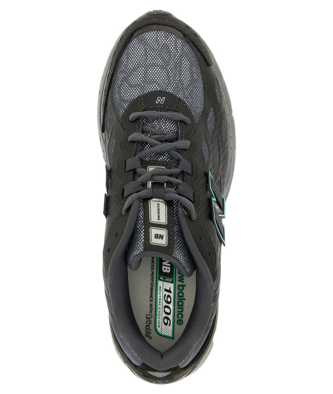 NEW BALANCE Серые синтетические низкие кроссовки / кеды, фото 4