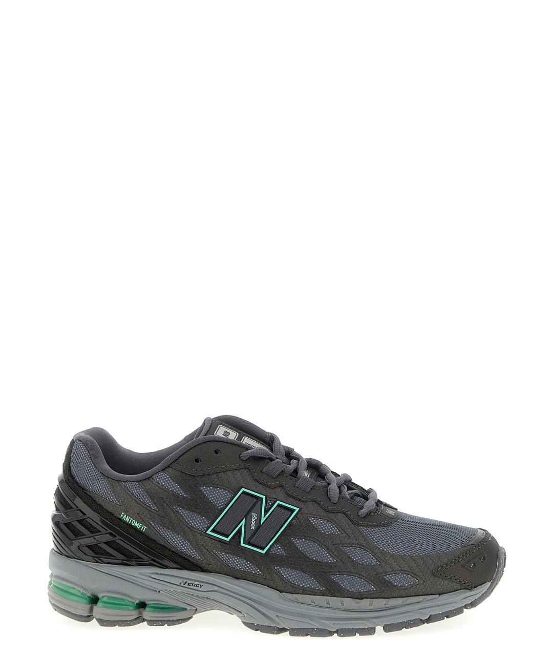 NEW BALANCE Серые синтетические низкие кроссовки / кеды, фото 1