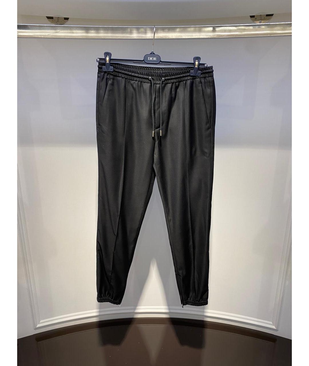 CHRISTIAN DIOR Черные повседневные брюки, фото 2