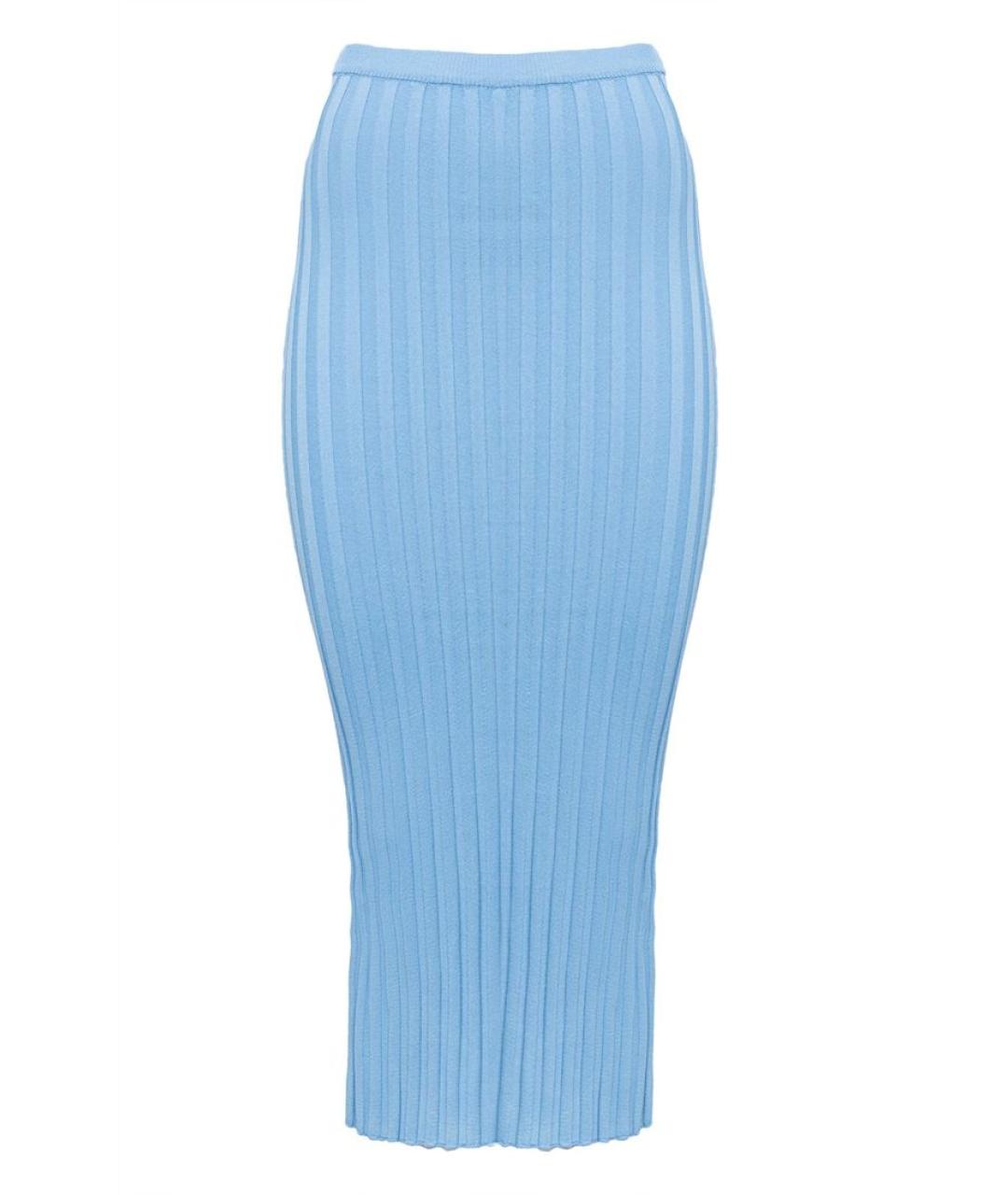 WALK OF SHAME Голубая юбка миди, фото 1