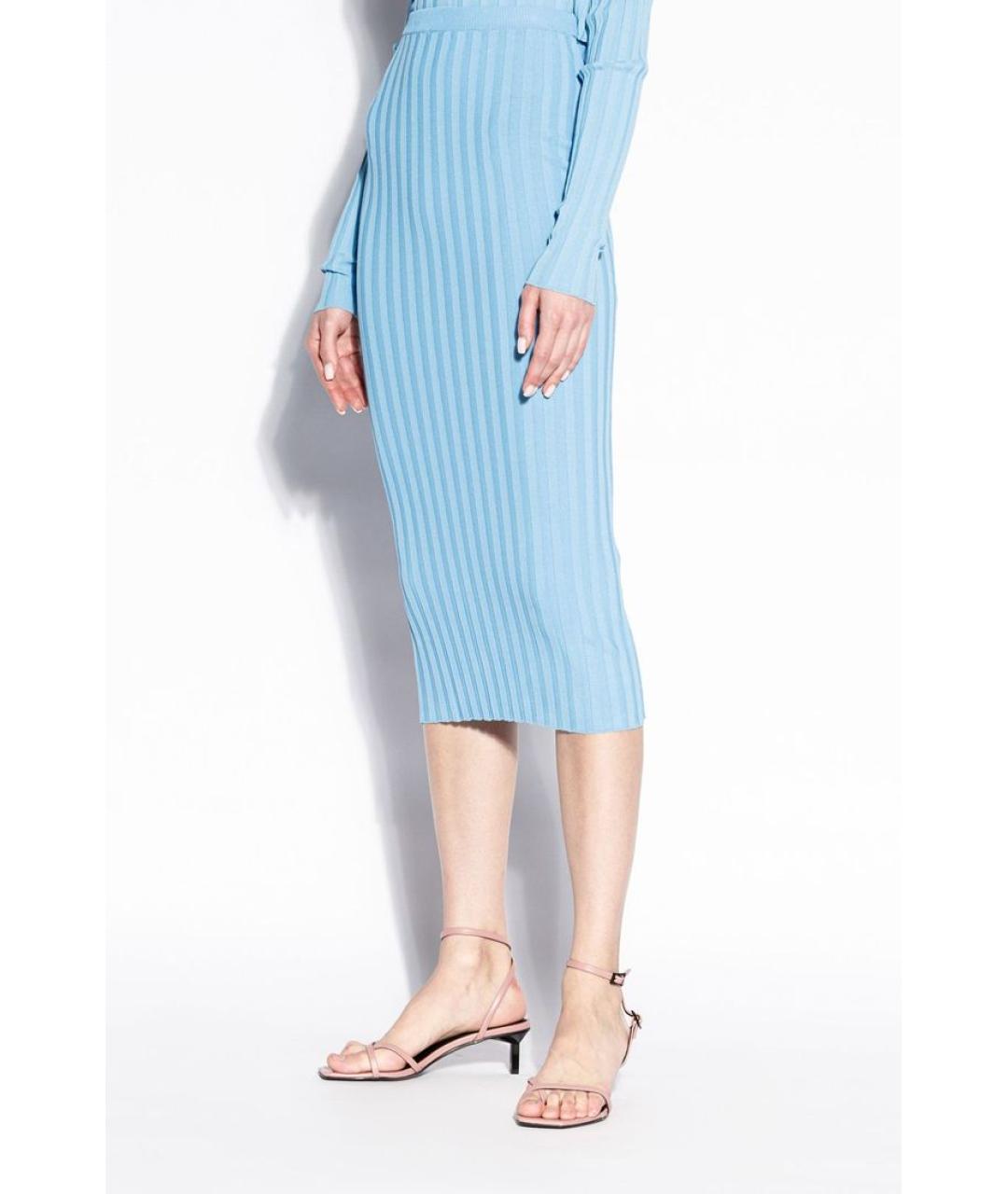 WALK OF SHAME Голубая юбка миди, фото 2
