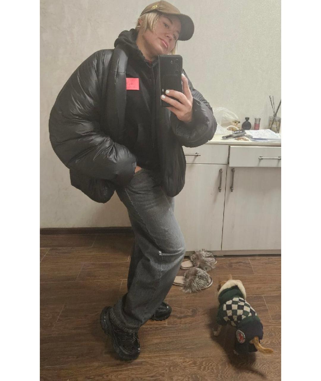 YEEZY Черная куртка, фото 9