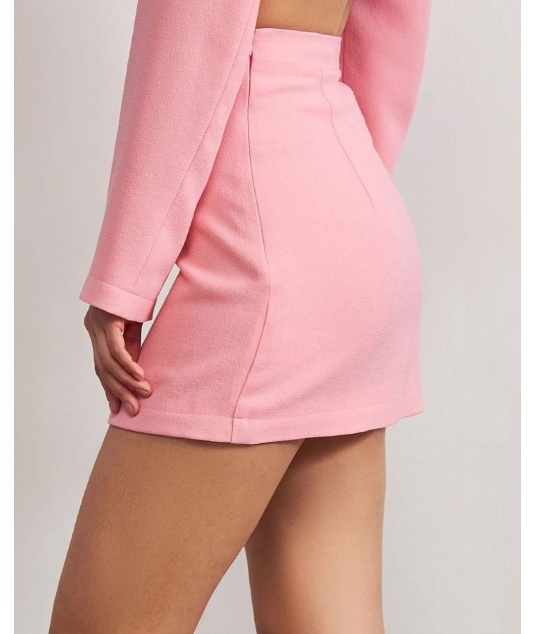 WALK OF SHAME Розовая юбка мини, фото 4