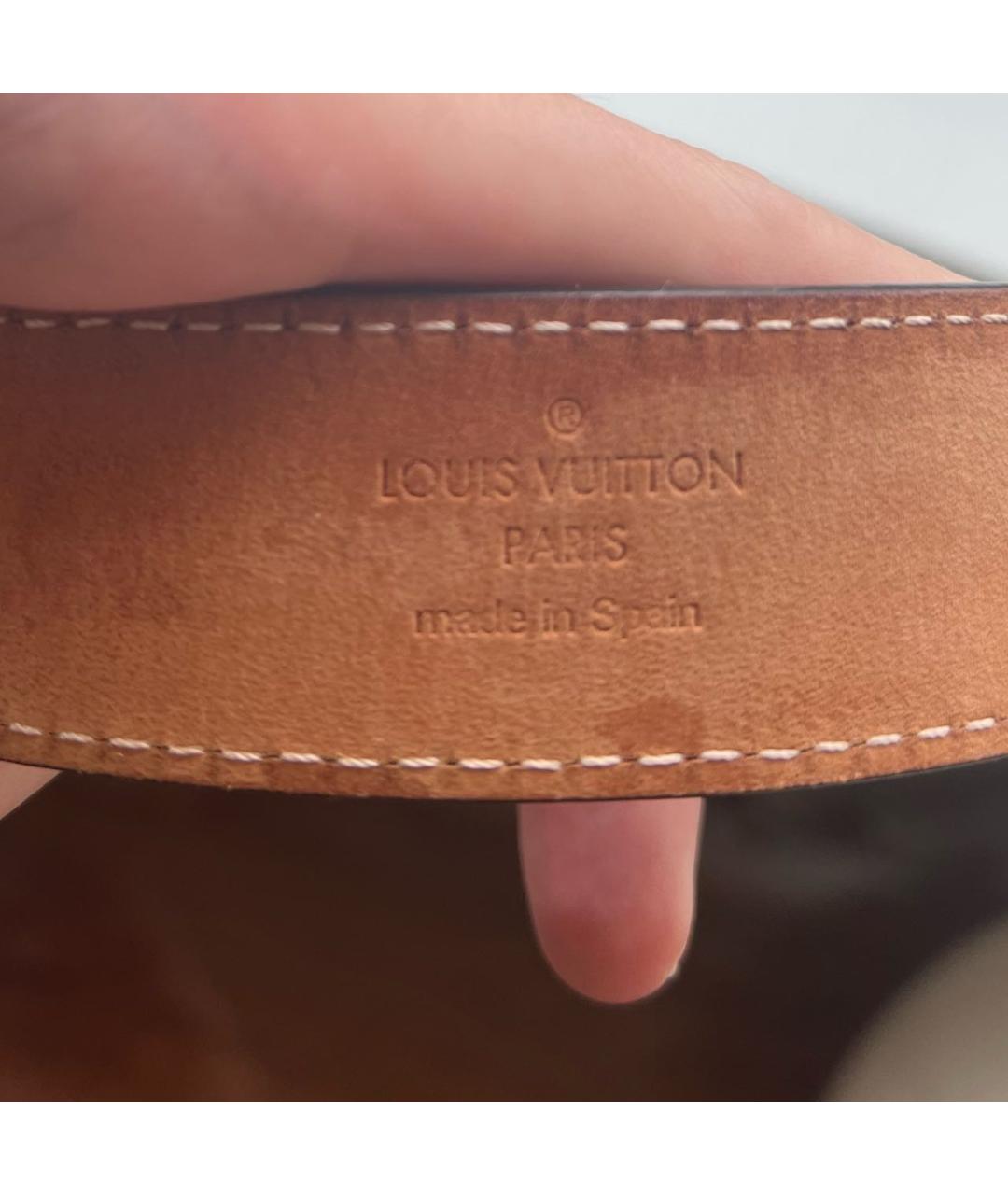LOUIS VUITTON Коричневый ремень, фото 4