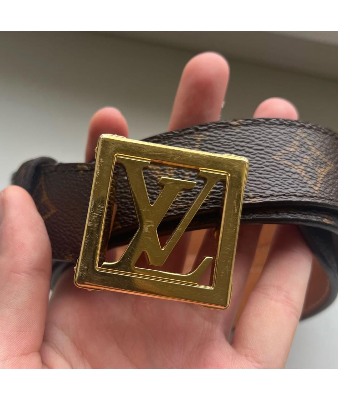 LOUIS VUITTON Коричневый ремень, фото 2