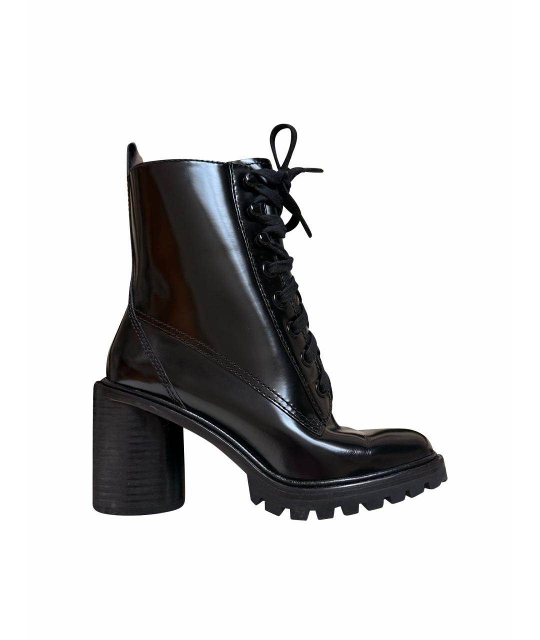 MARC JACOBS Черные кожаные ботинки, фото 1