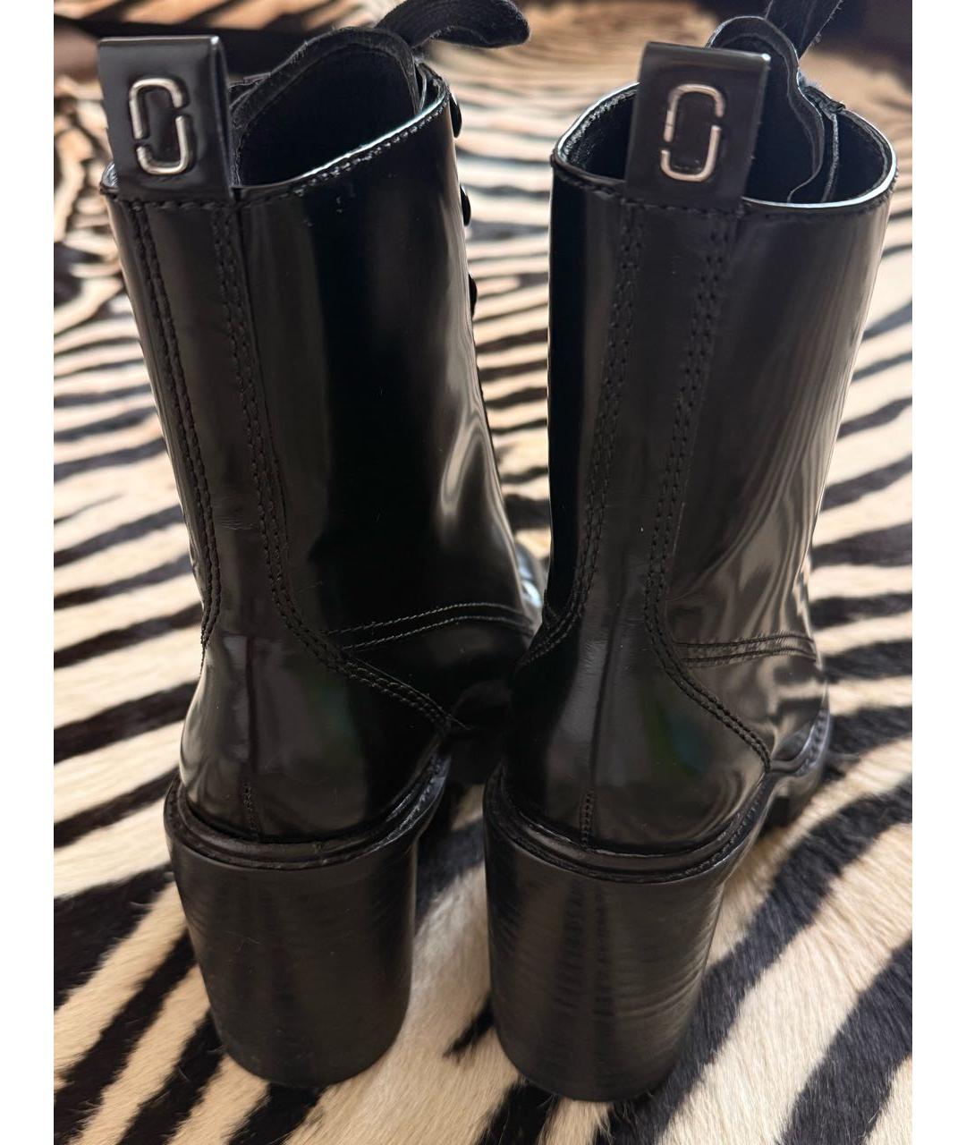 MARC JACOBS Черные кожаные ботинки, фото 4