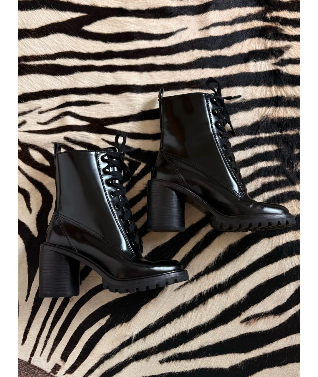 MARC JACOBS Черные кожаные ботинки, фото 5