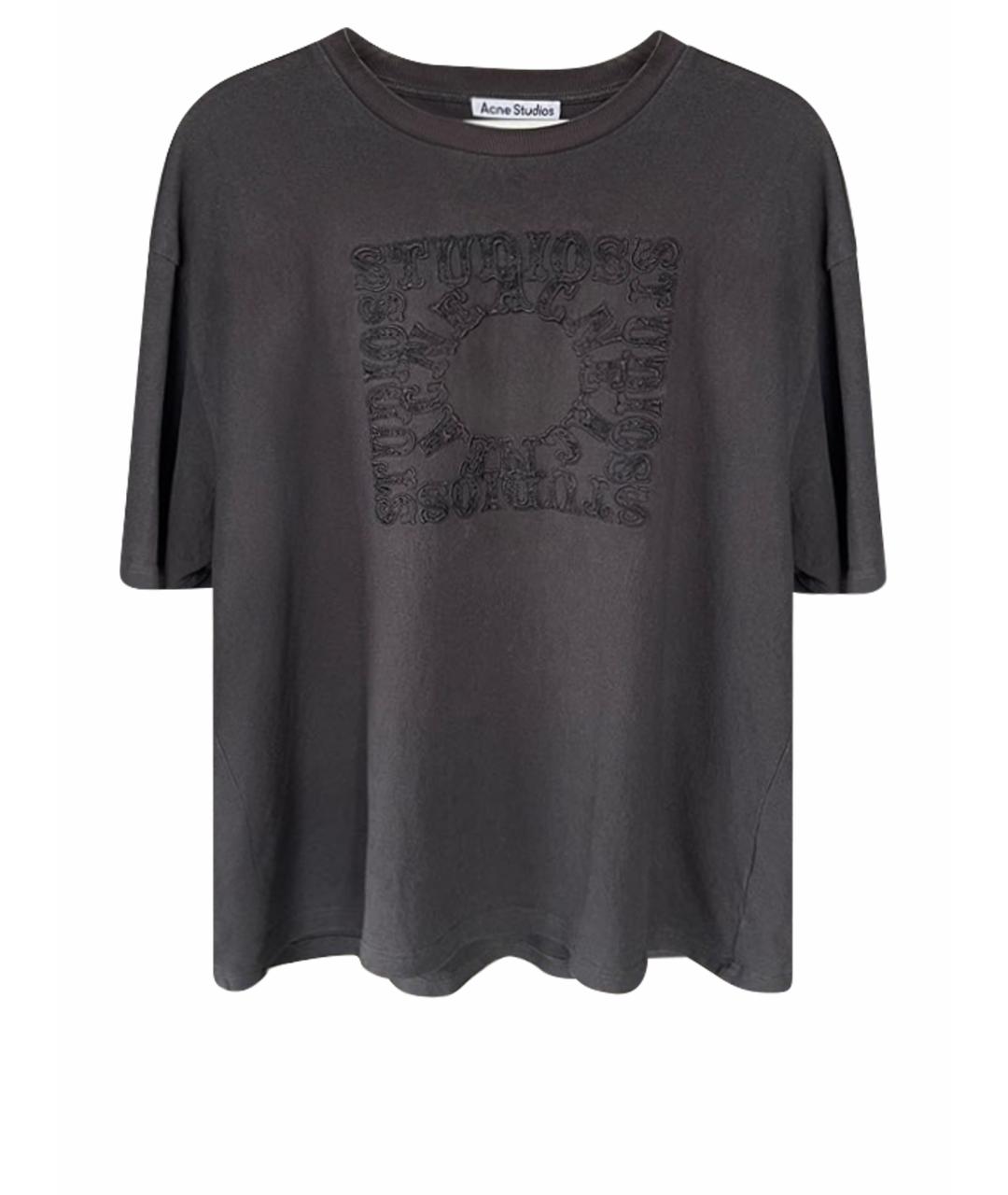 ACNE STUDIOS Антрацитовая футболка, фото 1