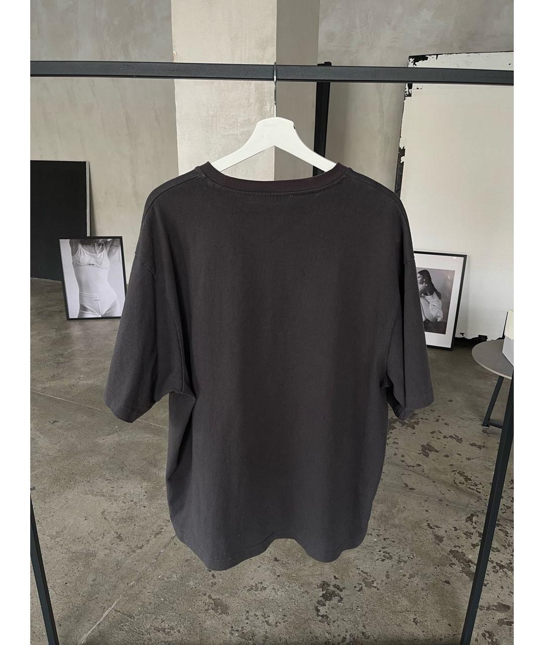 ACNE STUDIOS Антрацитовая футболка, фото 2