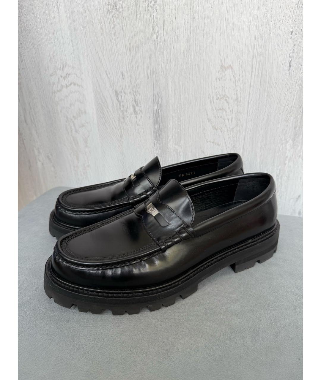 CELINE Черные кожаные лоферы, фото 5