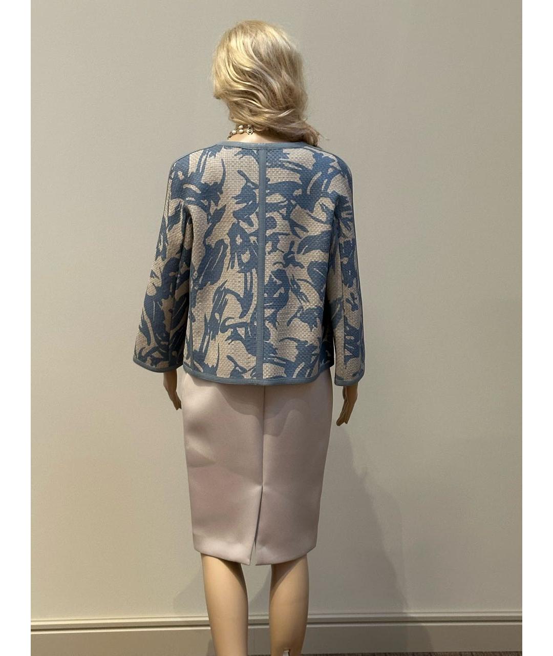 ARMANI COLLEZIONI Серый кожаный жакет/пиджак, фото 7