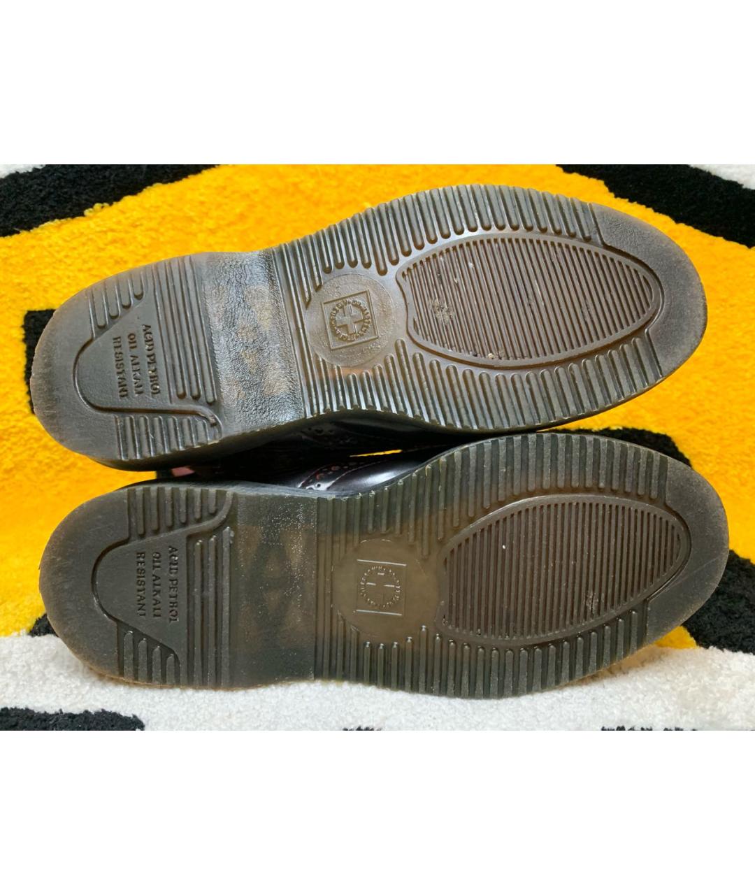 DR. MARTENS Бордовые ботинки из лакированной кожи, фото 8