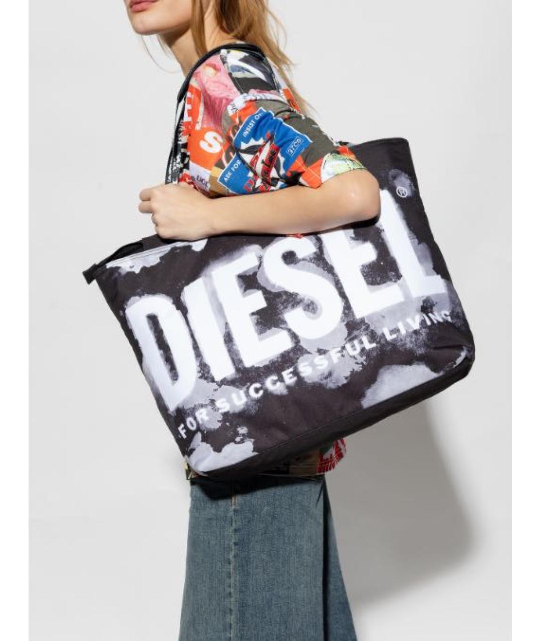 DIESEL Черная сумка тоут, фото 2