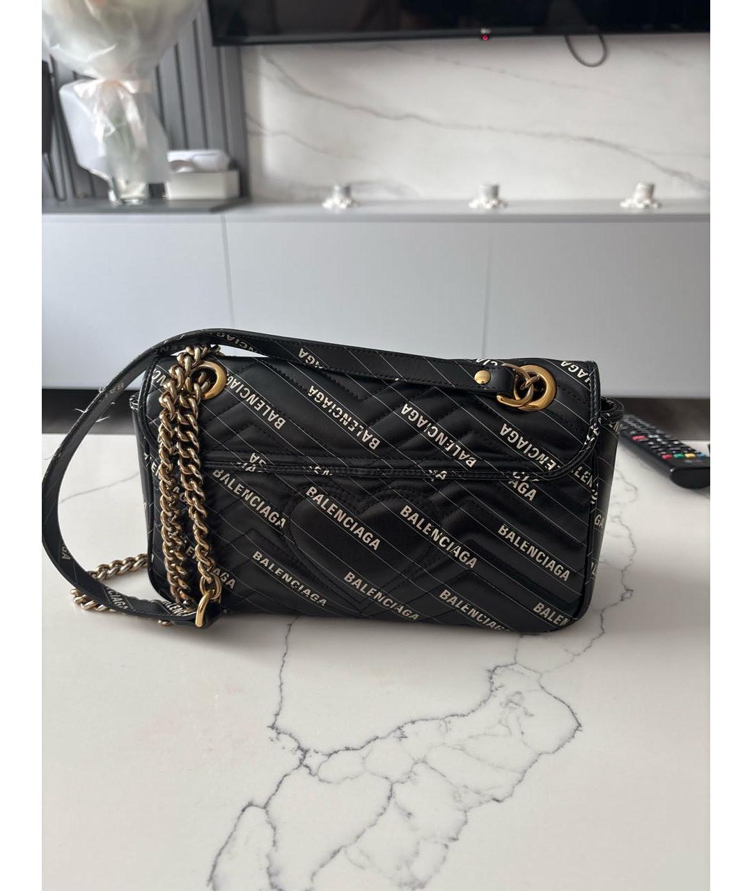 GUCCI Черная кожаная сумка через плечо, фото 3