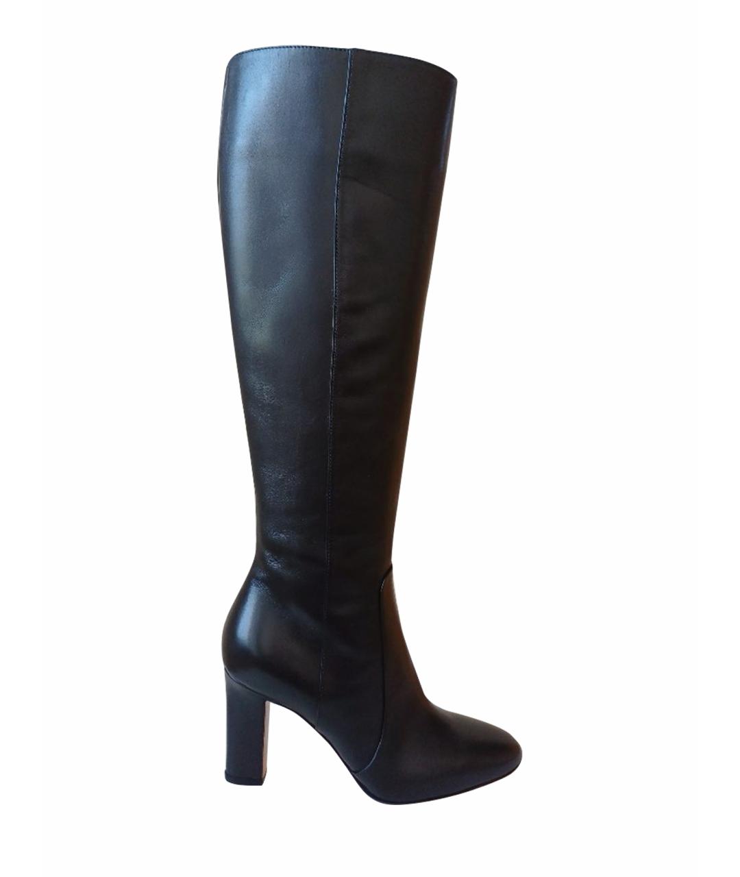 GIANVITO ROSSI Черные кожаные сапоги, фото 1
