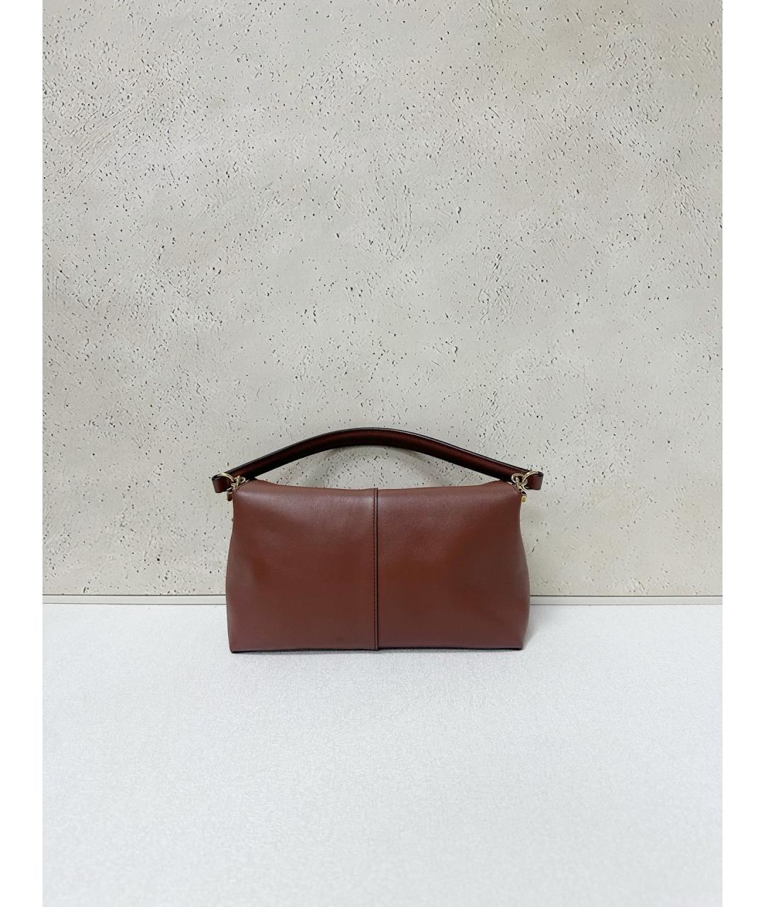 TOD'S Коричневая кожаная сумка тоут, фото 2