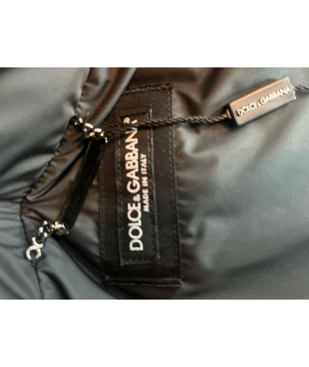 DOLCE&GABBANA Черный пуховик, фото 7