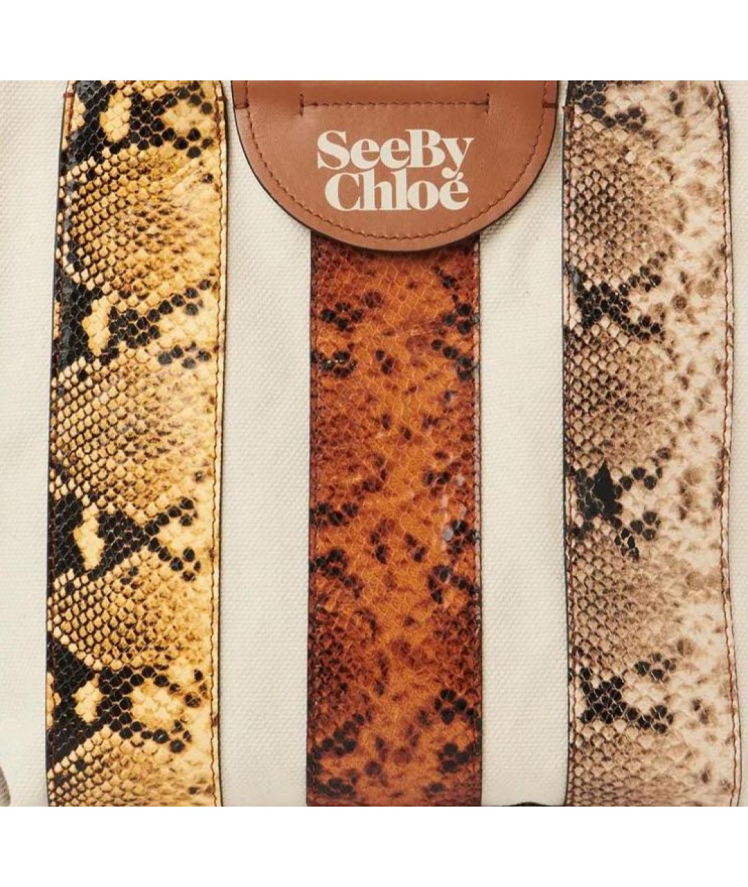 SEE BY CHLOE Бежевая сумка тоут, фото 4