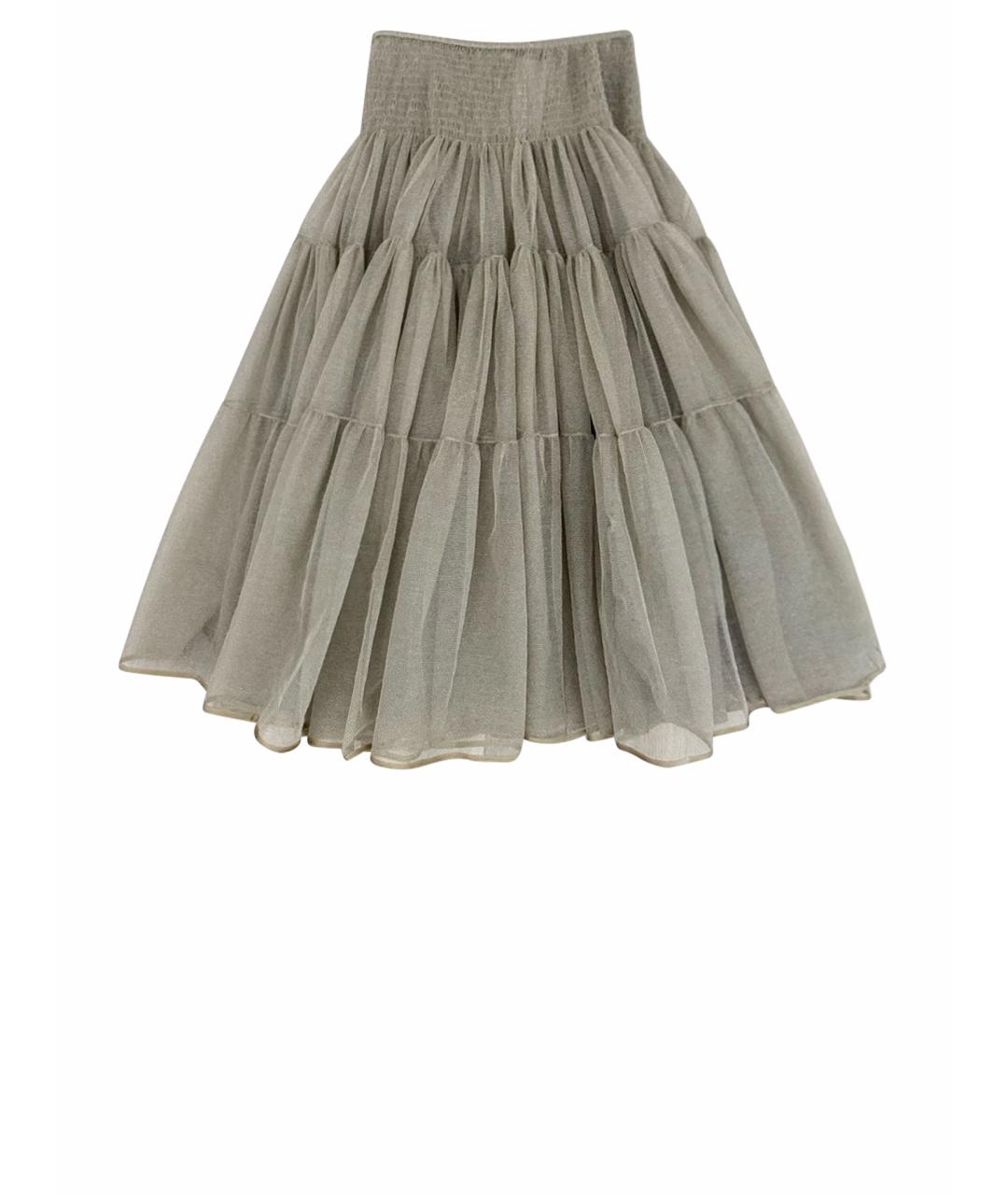 CHRISTIAN DIOR Бежевая юбка макси, фото 1