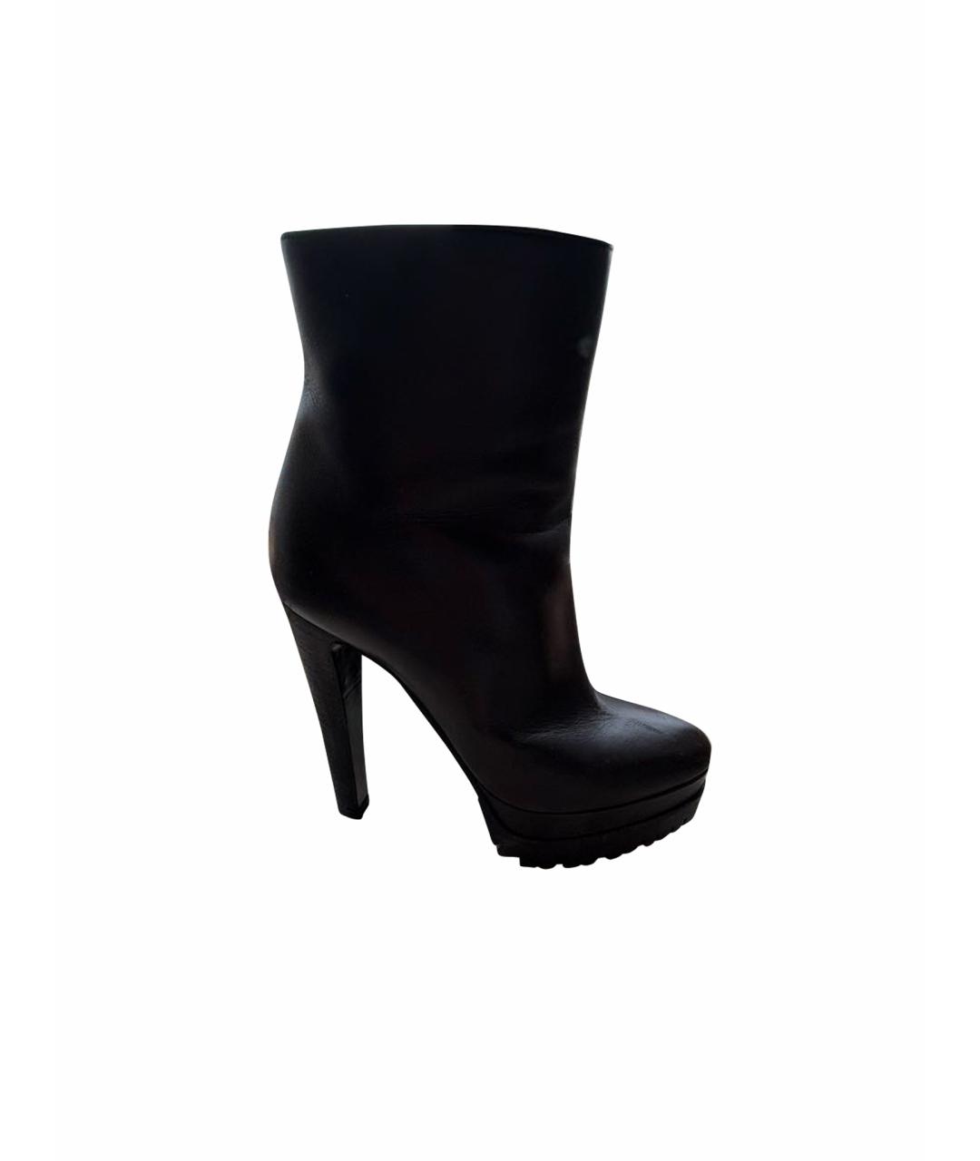 GIANVITO ROSSI Черные кожаные туфли, фото 1