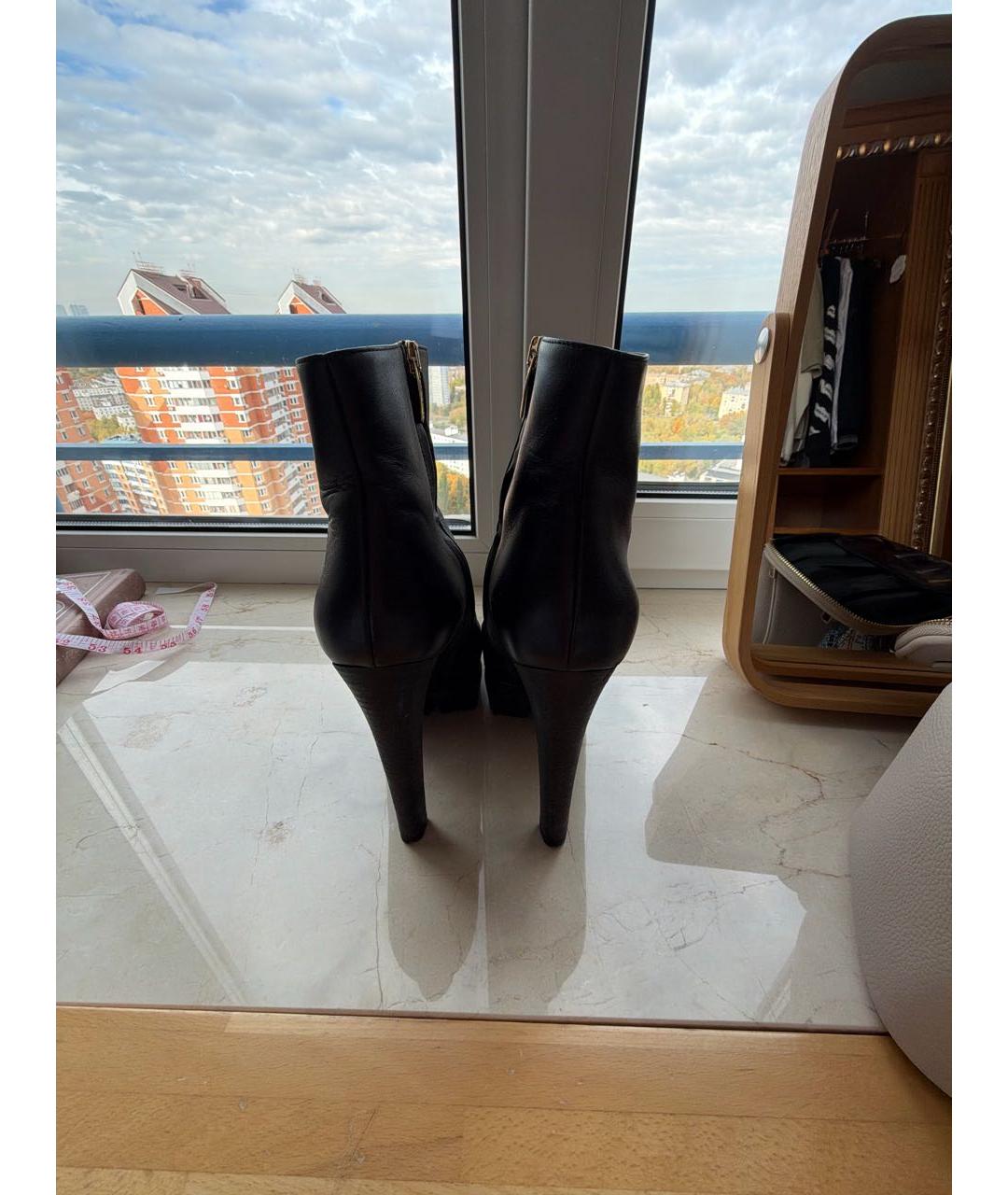 GIANVITO ROSSI Черные кожаные туфли, фото 4