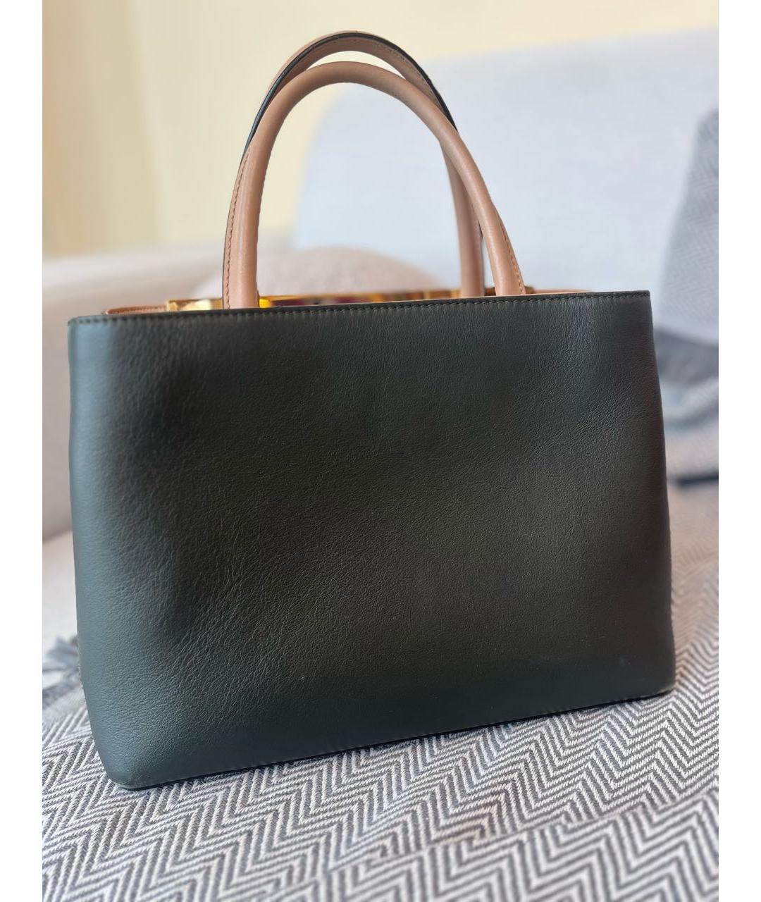 FENDI Бежевая кожаная сумка тоут, фото 3